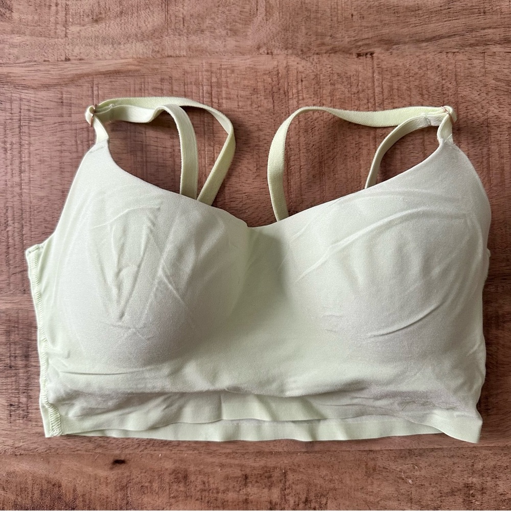 Victoria's Secret Neon Green No Show Double Strap Bra